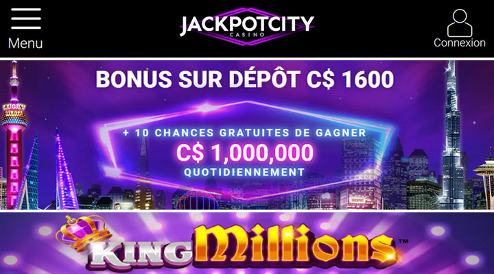 King Millions Jackpot City Casino