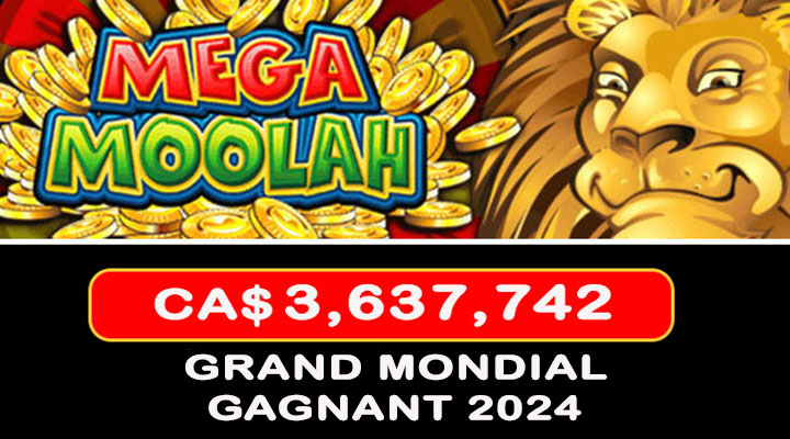 Jackpot Mega Moolah Gagnant au Canada en 2024