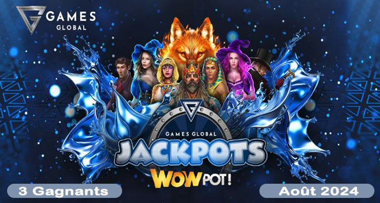 Jackpots WowPot Gagnants en Août 2024