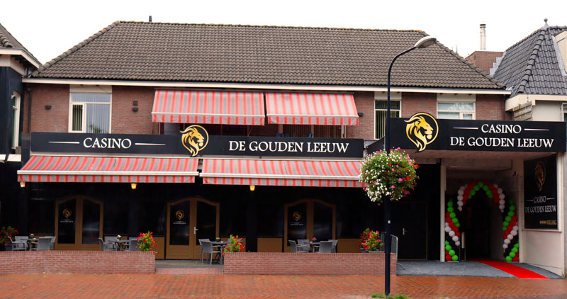 Vooraanzicht Casino de Gouden Leeuw