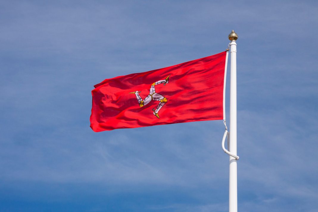 Isle of Man flagga