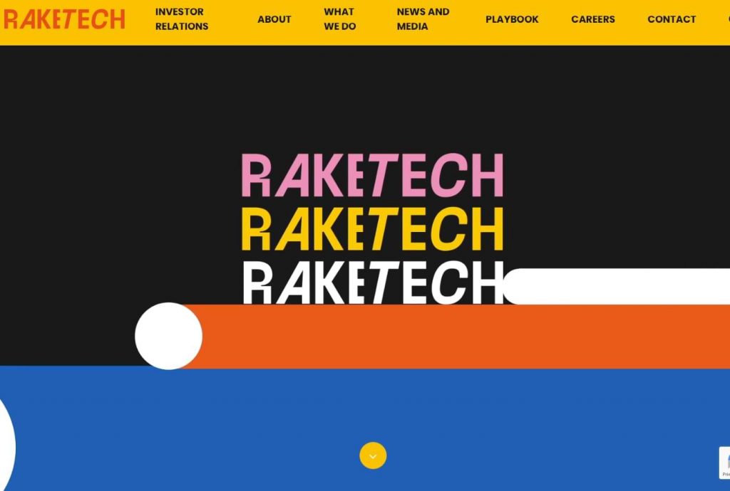 Raketech hemsida