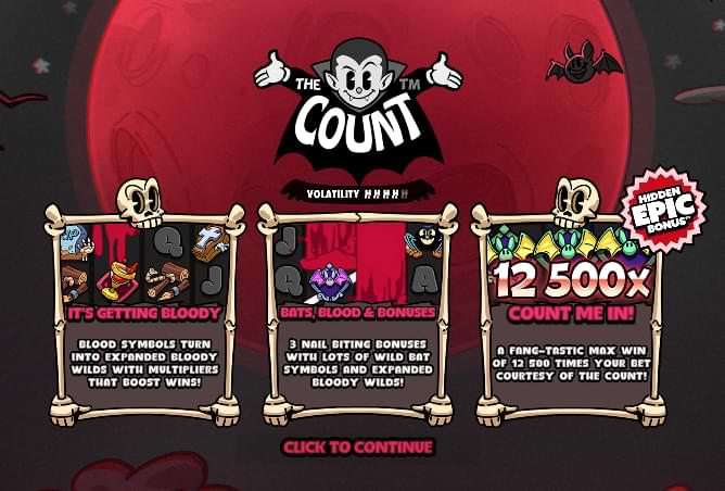 The Count Hacksaw Gaming spelfunktioner
