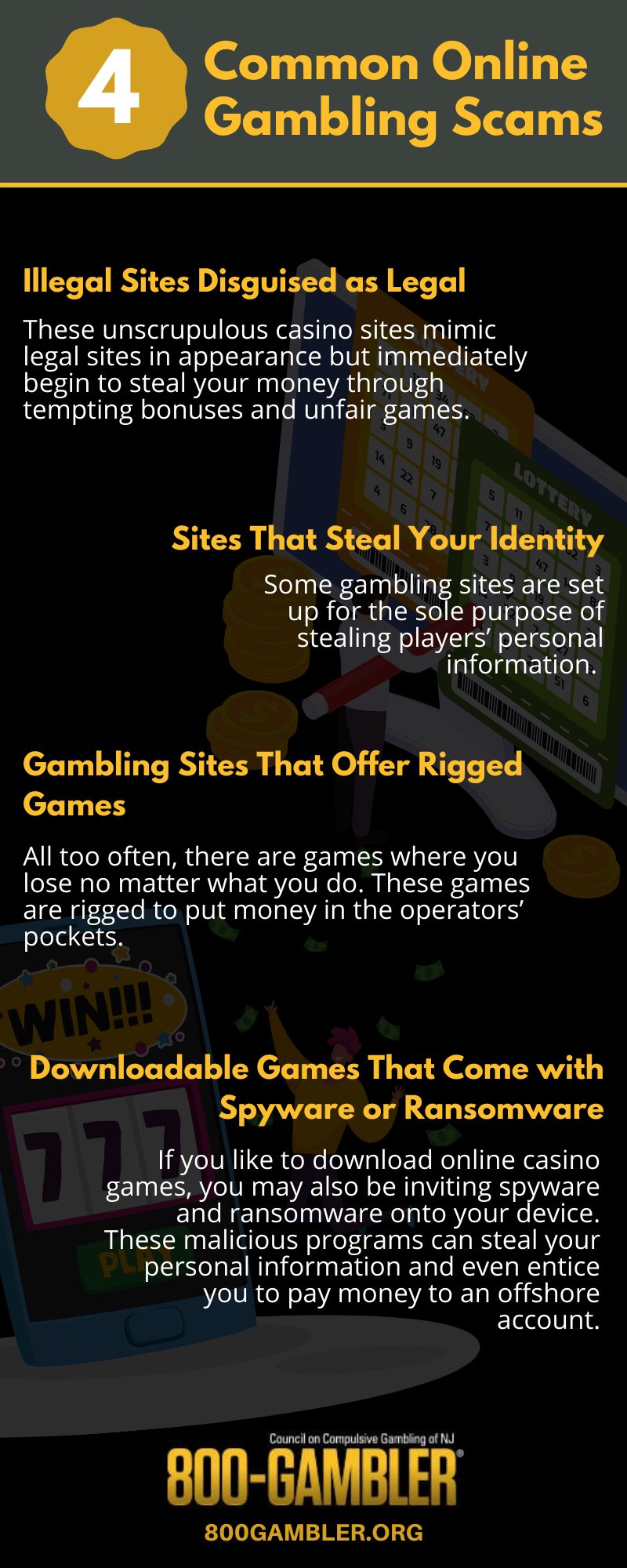 Are there ways to recognize a gambling scam?