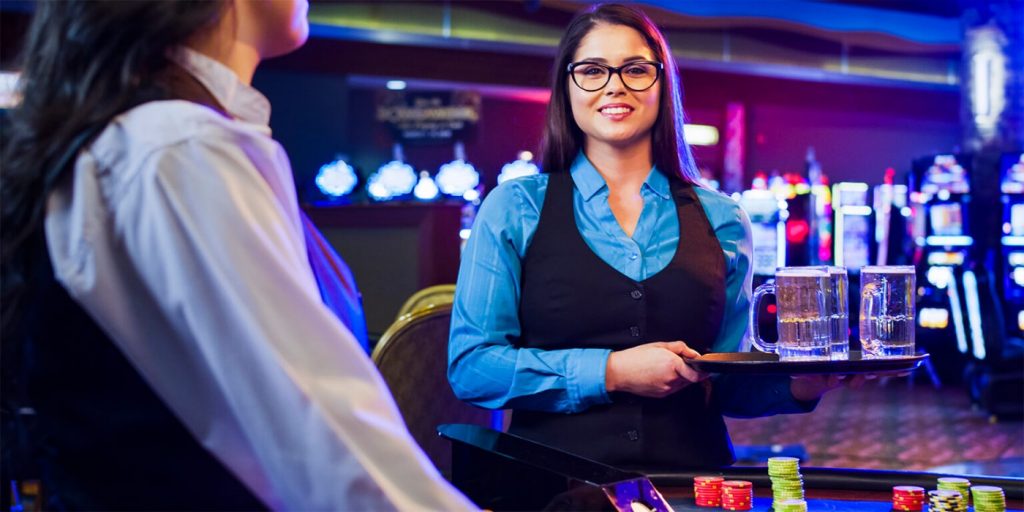 What is the role of casino staff on the casino floor?