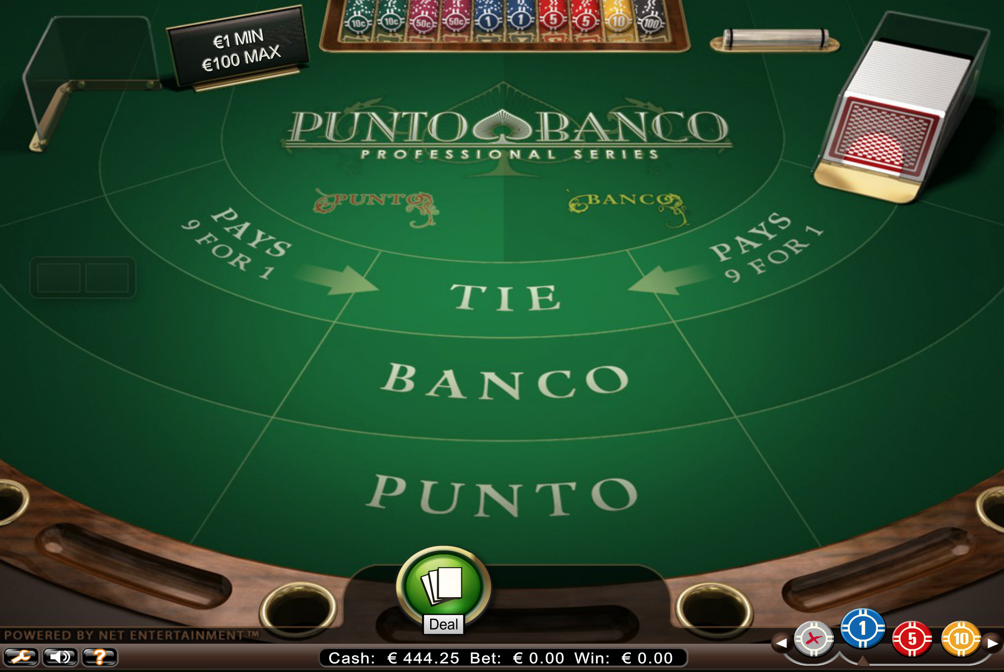 How do you place bets in Punto Banco?