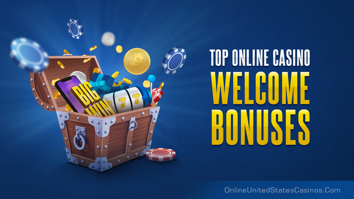 What is a welcome bonus at an online casino?