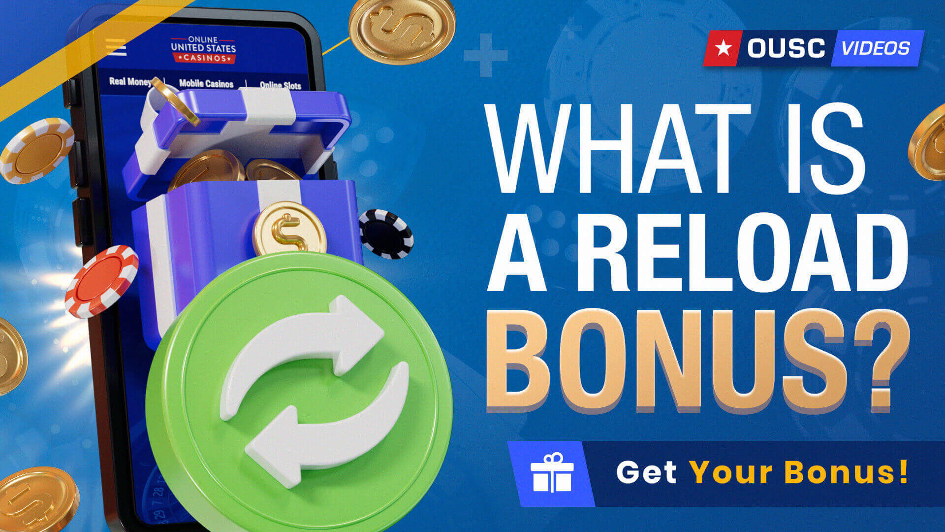 What are reload bonuses in casino rewards?