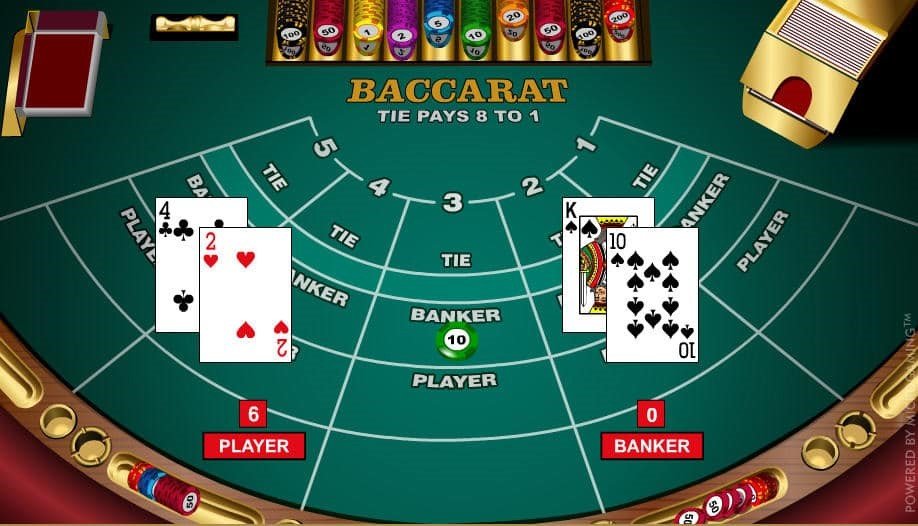 How is the winner determined in Baccarat?