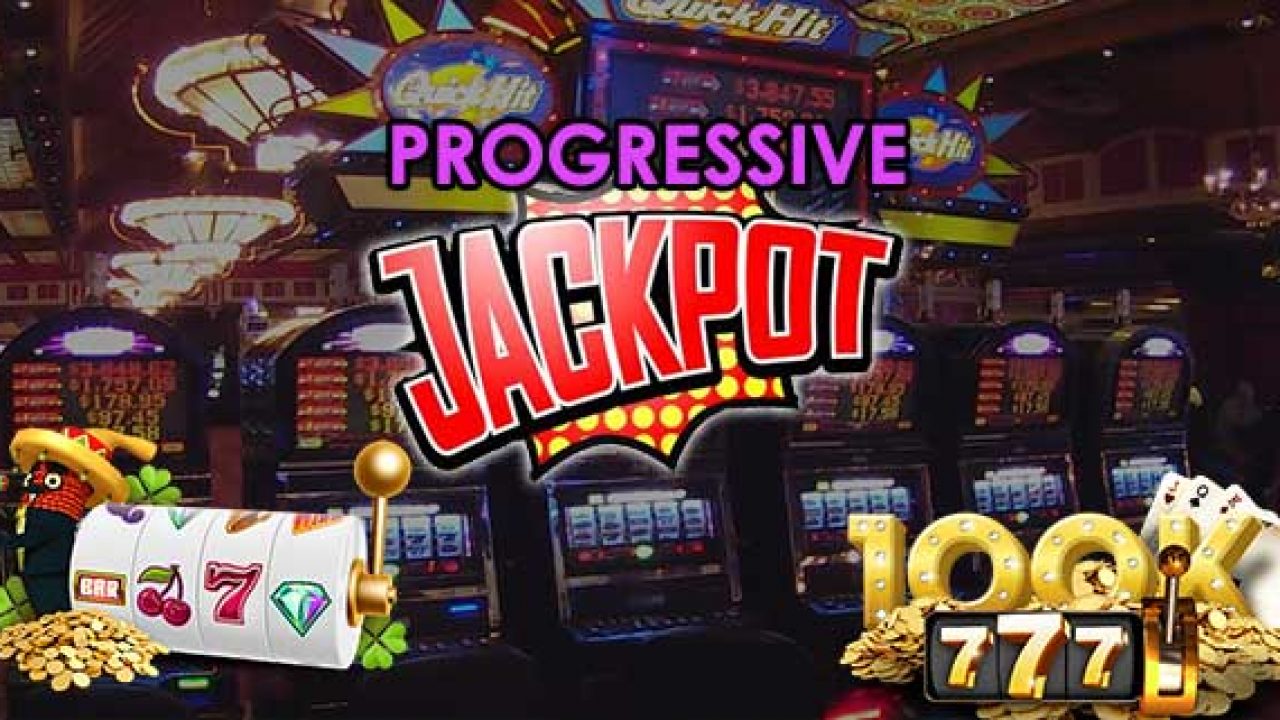 How is the jackpot amount determined in progressive jackpots?