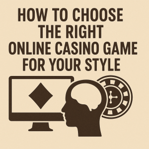How to Choose the Right Online Casino Game for Your Style How to Choose the Right Online Casino Game for Your Style