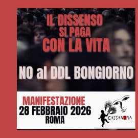 Il dissenso si paga con la vita