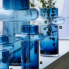 Lyngby Glas tube vaser flere farver og størrelser. Det unikke formsprog gør vaserne til skulpturer