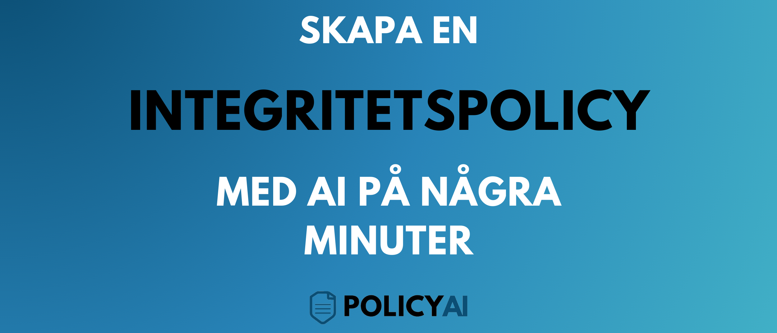 Integritetspolicy PolicyAI.se