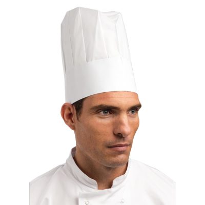 Disposable Chefs Paper Toque Hat (Pack of 50)