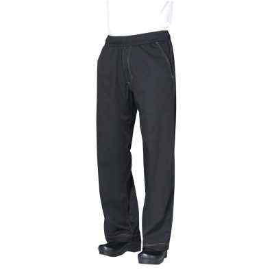 Chef Works Unisex Cool Vent Baggy Chefs Trousers Black L