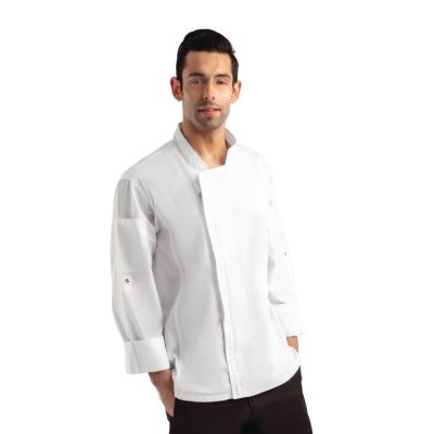 Chef Works Unisex Hartford Lightweight Chef Jacket White Size XS