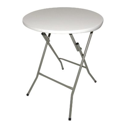 Bolero Round Folding Table White 600mm (Single)