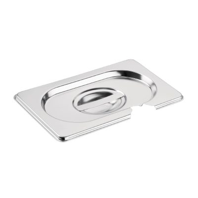 Vogue Stainless Steel 1/9 Gastronorm Notched Lid