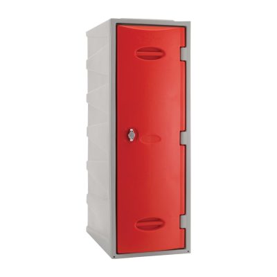 Extreme Plastic Single Door Locker Hasp and Staple Lock Red 900mm