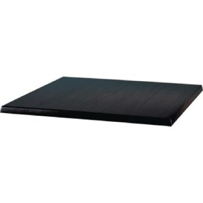 Werzalit Pre-Drilled Square Table Top Black 700mm