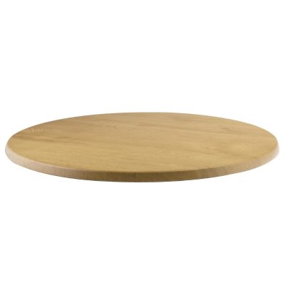 Werzalit Pre-drilled Round Table Top Oak Effect 600mm