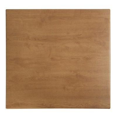 Werzalit Pre-drilled Square Table Top  Oak Effect 700mm
