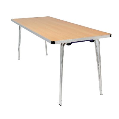 Gopak Contour Folding Table Oak 4ft