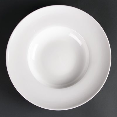 Olympia Lumina Fine China Pasta or Soup Bowls 310mm Large (Pack of 2)