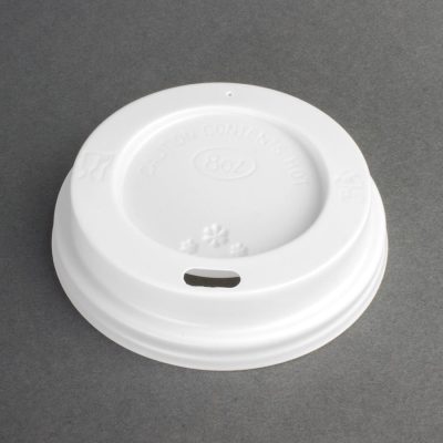 Fiesta Disposable Coffee Cup Lids White 225ml / 8oz (Pack of 50)