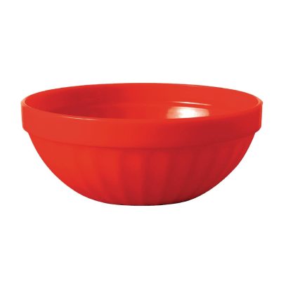 Olympia Kristallon Polycarbonate Bowls Red 102mm (Pack of 12)