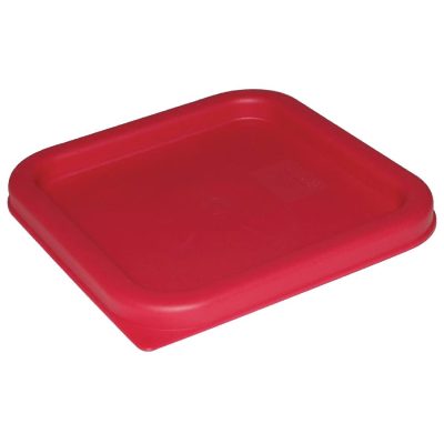 Hygiplas Square Food Storage Container Lid Red Large