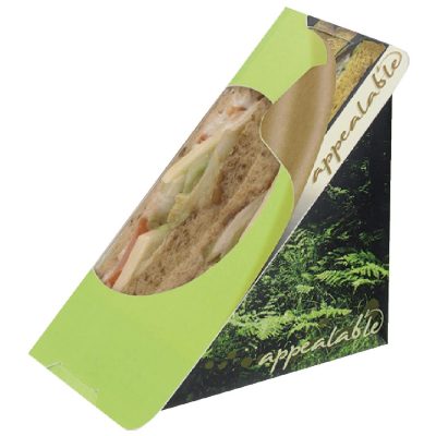 Colpac Recyclable Self-Seal Sandwich Wedges Fern Print (Pack of 500)