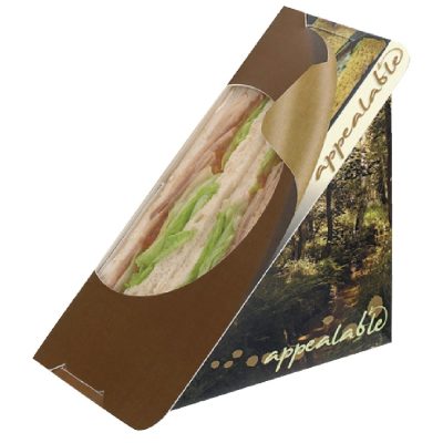 Colpac Recyclable Self-Seal Sandwich Wedges Woodland Print (Pack of 500)
