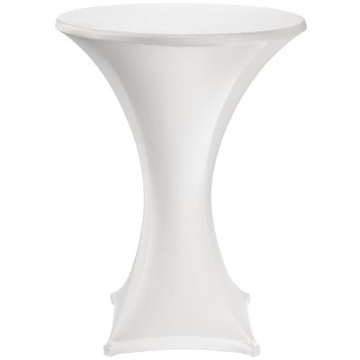 Jersey Stretch Table Cover – White