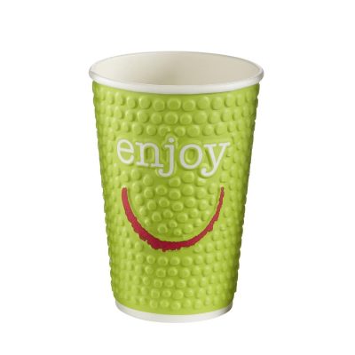 Huhtamaki Enjoy Double Wall Disposable Hot Cups 455ml / 16oz (Pack of 560)