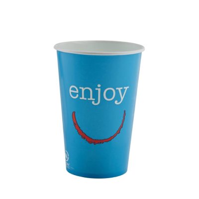 Huhtamaki Enjoy Paper Cold Cups 455ml / 16oz (Pack of 1000)