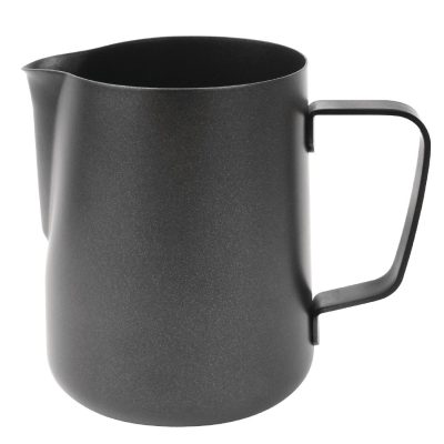 Olympia Black Non-Stick Milk Frothing Jug 900ml