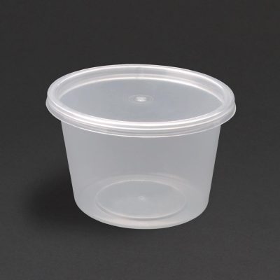 Fiesta Plastic Microwavable Deli Pots 100ml / 3.5oz (Pack of 100)