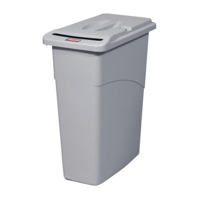 Rubbermaid Slim Jim Confidential Document Container with Lid 87Ltr