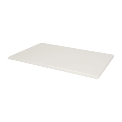 Bolero Pre-drilled Rectangular Table Top White