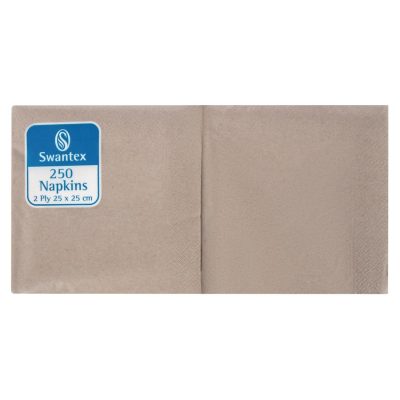 Compostable Kraft Cocktail Napkins 250mm (Pack of 2000)