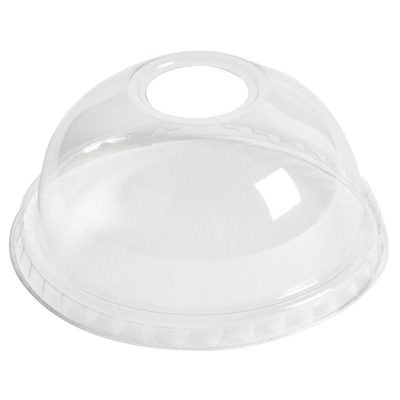 eGreen Domed Lids With Hole 95mm (Pack of 1000)