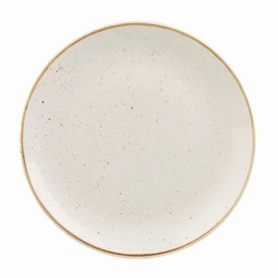 Churchill Stonecast Round Coupe Plate Barley White 200mm (Pack of 12)