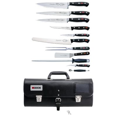 Dick Premier Plus 11 Piece Knife Set With Roll Bag