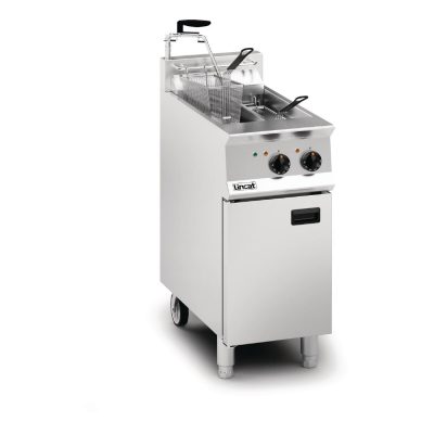 Lincat Opus 800 Twin Tank Twin Basket Free Standing Electric Filtration Fryer OE8105/OP