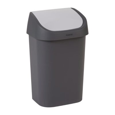 Curver Polypropylene Swing Bin Black 25Ltr