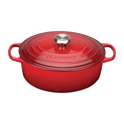 Le Creuset Cast Iron Oval Casserole 29cm 4.7L Cerise