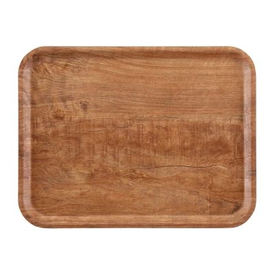 Cambro Madeira Laminate Canteen Tray Brown Olive 430mm