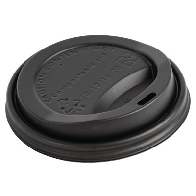 Fiesta Green Compostable Coffee Cup Lids 340ml / 12oz (Pack of 1000)